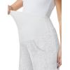 image:imageFoucome Womens Maternity Baggy Barrel Pants Wide Leg Pregnancy Lounge Sweatpants with PocketsHeather Light Grey
