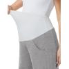 image:imageFoucome Womens Maternity Baggy Barrel Pants Wide Leg Pregnancy Lounge Sweatpants with PocketsHeather Mid Grey