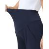 image:imageFoucome Womens Maternity Capris Wide Leg Yoga Sweatpants Loose Pregnancy Casual Lounge Work Cropped PantsNavy Blue