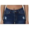 image:imageFoucome 2 Pack Womens Jean Shorts High Waisted Stretchy Ripped Denim Shorts with Pockets2 Pack Light BlueDark Blue