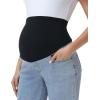 image:imageFoucome Maternity Jeans Over The Belly Wide Leg Jeans Stretch Baggy Pregnancy Denim PantsLight Blue