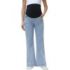 image:imageFoucome Maternity Jeans Over The Belly Wide Leg Jeans Stretch Baggy Pregnancy Denim PantsLight Blue