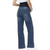 image:imageFoucome Maternity Jeans Over The Belly Wide Leg Jeans Stretch Baggy Pregnancy Denim PantsVintage Blue