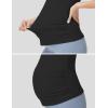 image:imageFoucome Maternity Nursing Tank Tops for Breastfeeding Comfort Stretch Pregnancy Camisoles Cami Tanks with Built in BraBlack