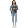 image:imageFoucome Maternity Nursing Tank Tops for Breastfeeding Comfort Stretch Pregnancy Camisoles Cami Tanks with Built in BraGrey