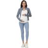 image:imageFoucome Maternity Nursing Tank Tops for Breastfeeding Comfort Stretch Pregnancy Camisoles Cami Tanks with Built in BraWhite