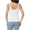 image:imageFoucome Maternity Nursing Tank Tops for Breastfeeding Comfort Stretch Pregnancy Camisoles Cami Tanks with Built in BraWhite