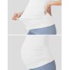 image:imageFoucome Maternity Nursing Tank Tops for Breastfeeding Comfort Stretch Pregnancy Camisoles Cami Tanks with Built in BraWhite