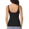 image:imageFoucome Nursing Tank Tops for Breastfeeding Comfort Stretch Nursing Cami Shirts with Built in BraBlack