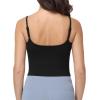 image:imageFoucome Nursing Tank Tops for Breastfeeding Scoop Neck U Back Adjustable Straps Nursing Camisoles Yoga Workout ShirtsBlack