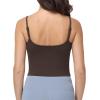 image:imageFoucome Nursing Tank Tops for Breastfeeding Scoop Neck U Back Adjustable Straps Nursing Camisoles Yoga Workout ShirtsBrown