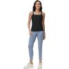 image:imageFoucome Nursing Tank Tops for Breastfeeding Square Neck Nursing Camisoles Yoga Workout Shirt with Built in BraBlack