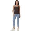 image:imageFoucome Nursing Tank Tops for Breastfeeding Square Neck Nursing Camisoles Yoga Workout Shirt with Built in BraBrown