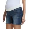 image:imageFoucome Womens Maternity Jean Shorts Under Belly Trendy Stretchy Denim Shorts Summer Pregnancy ShortsVintage Blue