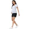 image:imageFoucome Womens Maternity Jean Shorts Under Belly Trendy Stretchy Denim Shorts Summer Pregnancy ShortsWash Black
