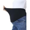 image:imageFoucome Womens Maternity Jeans Wide Leg Trendy Cropped Denim Pants Stretchy Baggy Pregnancy Capris JeansDark Blue