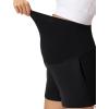 image:imageFoucome Womens Maternity Shorts Comfy Cotton French Terry Pregnancy Sweat Workout Casual Lounge Shorts with PocketsBlack
