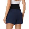 image:imageFoucome Womens Maternity Shorts Comfy Cotton French Terry Pregnancy Sweat Workout Casual Lounge Shorts with PocketsNavy