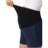 image:imageFoucome Womens Maternity Shorts Comfy Cotton French Terry Pregnancy Sweat Workout Casual Lounge Shorts with PocketsNavy