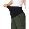image:imageFoucome Womens Maternity Shorts Quick Dry Lightweight Pregnancy Athletic Workout Hiking Cargo Shorts with Zipper PocketsGreen