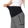 image:imageFoucome Womens Maternity Shorts Quick Dry Lightweight Pregnancy Athletic Workout Hiking Cargo Shorts with Zipper PocketsGrey