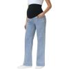 image:imageFoucome Maternity Jeans Over The Belly Wide Leg Jeans Stretch Baggy Pregnancy Denim PantsLight Blue