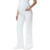 image:imageFoucome Maternity Jeans Over The Belly Wide Leg Jeans Stretch Baggy Pregnancy Denim PantsWhite