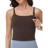 image:imageFoucome Nursing Tank Tops for Breastfeeding Scoop Neck U Back Adjustable Straps Nursing Camisoles Yoga Workout ShirtsBrown