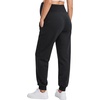 image:imageFoucome Maternity Joggers Fleece Lined Cotton SweatpantsBlack