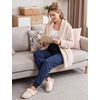 image:imageFoucome Maternity Joggers Fleece Lined Cotton SweatpantsBlue