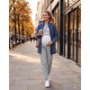 image:imageFoucome Maternity Joggers Fleece Lined Cotton SweatpantsGrey