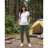 image:imageFoucome Womens Maternity Cargo Joggers with 4 Zipper PocketsArmy Green