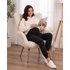image:imageFoucome Womens Maternity Cargo Joggers with 4 Zipper PocketsBlack