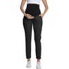 image:imageFoucome Womens Maternity Pants Over Belly Pregnancy Golf PantsBlack