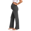 image:imageFoucome Womens Maternity Pants Wide Leg Pregnancy Work Pants2 Pack Blackgrey