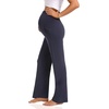 image:imageFoucome Womens Maternity Pants Wide Leg Pregnancy Work Pants2 Pack Blacknavy