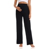 image:imageFoucome Womens Maternity Pants Wide Leg Pregnancy Work PantsBlack