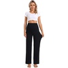 image:imageFoucome Womens Maternity Pants Wide Leg Pregnancy Work PantsBlack