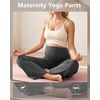 image:imageFoucome Womens Maternity Pants Wide Leg Pregnancy Work PantsBlackGreyMelange Grey