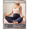 image:imageFoucome Womens Maternity Pants Wide Leg Pregnancy Work PantsBlackGreyNavy