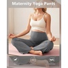 image:imageFoucome Womens Maternity Pants Wide Leg Pregnancy Work PantsBlackMelange GreyNavy