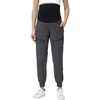 image:imageFoucome Womens Maternity Cargo Joggers with 4 Zipper PocketsGrey