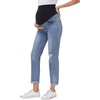 image:imageFoucome Womens Maternity Jeans Straight Leg Boyfriend JeansLight Blue
