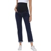 image:imageFoucome Womens Maternity Jeans Straight Leg Boyfriend JeansVintage Dark Blue