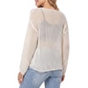 image:imageFoucome Maternity Sweaters Trendy Hollow Out Pregnancy TopsBeige