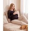 image:imageFoucome Maternity Sweaters Trendy Hollow Out Pregnancy TopsBlack