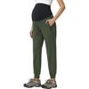 image:imageFoucome Womens Maternity Pants Quick Dry Athletic JoggersArmy Green