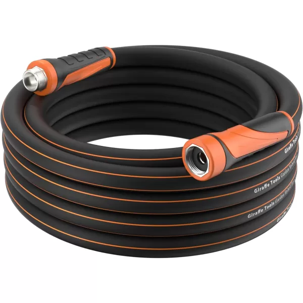 Giraffe Tools Garden Hose 50ft x 5/8", Water Hose Heavy Duty, Flexible, Lightweight Hybrid Hose with Swivel Handle, Male to Female Fittings, Burst 600 PSI