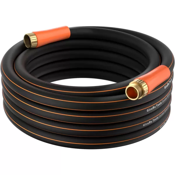 Giraffe Tools Garden Hose 50ft x 5/8", Water Hose Heavy Duty, Flexible, Lightweight Hybrid Hose with Swivel Handle, Male to Female Fittings, Burst 600 PSI