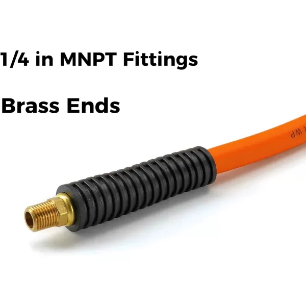 Giraffe Tools Rubber Air Hose, 3/8 inch x 25 ft, 1/4 in. MNPT Fittings, 300 PSI Heavy Duty, Lightweight Air Compressor Hose x 50' )